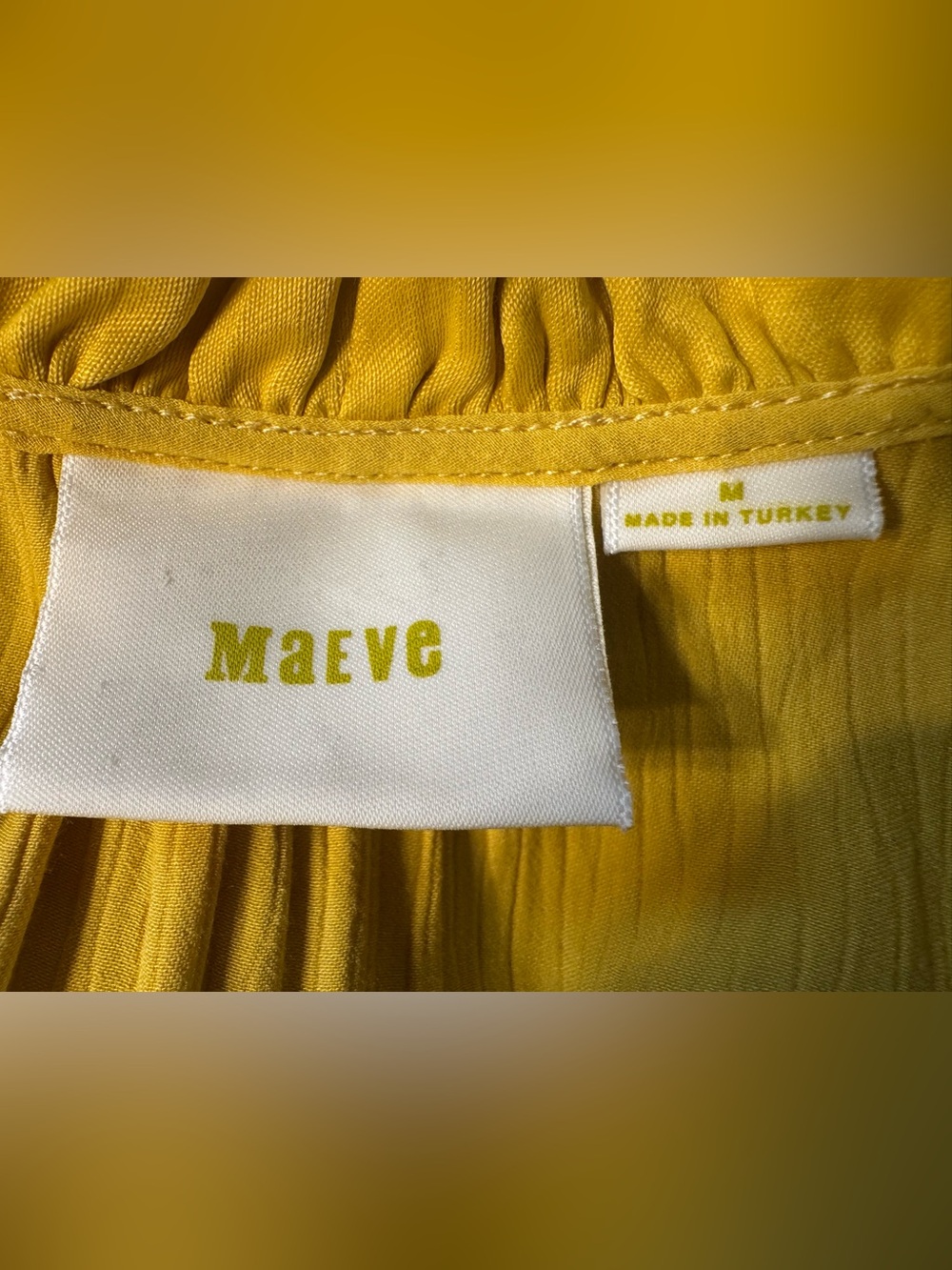 Anthropologie Maeve La Habana Dress M Yellow Ruffle Sleeveless Euro Summer Boho - Picture 7 of 11